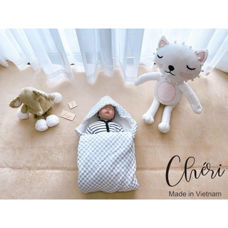 Chăn Ủ Xô Oganic Chần Bông Chéri Cao Cấp Cho Bé | Minizon Kids