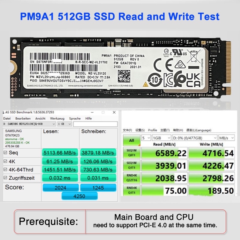 ổ cứng SamSung PM9A1 512gb samsung 980 pro OEM | Shopee Việt Nam