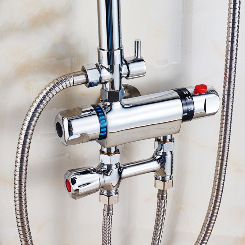 Vòi Nước Nóng Lạnh Gắn Tường Nhà Tắm Tiện Dụng