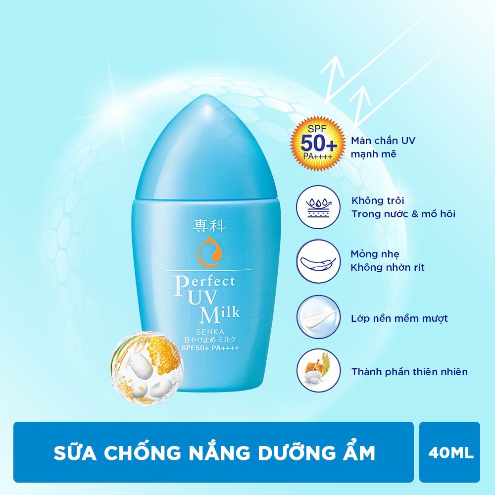 Ảnh Kem chống nắng Senka Perfect UV Milk 40ML 3