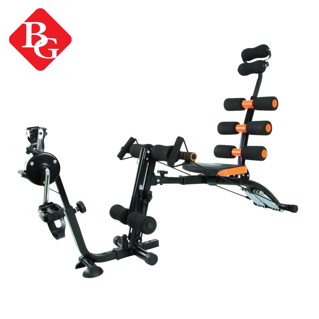 Ảnh BG- Máy tập cơ bụng đa năng SIX PACK CARE KM2018 phối hợp nhiều bài tập, thêm bộ bàn đạp đa năng 1