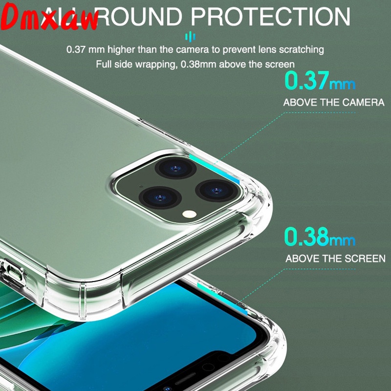 Ốp Điện Thoại Mềm Trong Suốt Chống Sốc Cho iPhone 13 12 Pro Max 12 13 Mini 11 Pro Xs