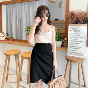 Chân váy công Sở , Xếp Ly Vạt Chéo