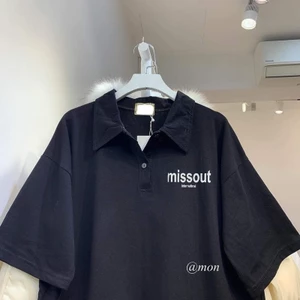 Áo polo tay lỡ dáng rộng unisex - Missout