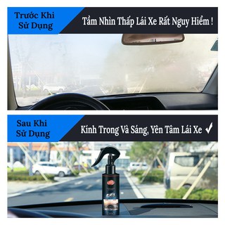 Nano Phủ Kính Chống Sương Mù – Chống Hơi Nước Trên Kính Xe Ô Tô Lọ 120ML