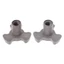 Bộ 2 khớp nối trục xoay dài 17mm bằng nhựa dùng cho lò vi sóng