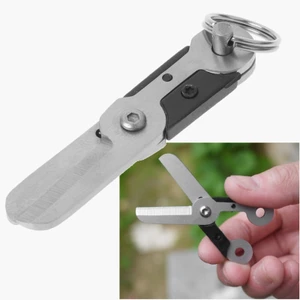 Kéo Mini Edc Bằng Thép Không Gỉ Có Móc Khóa