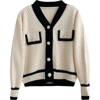 Áo Khoác Cardigan Dệt Kim Tay Dài Dáng Rộng Thời Trang Hàn Quốc Cho Nữ