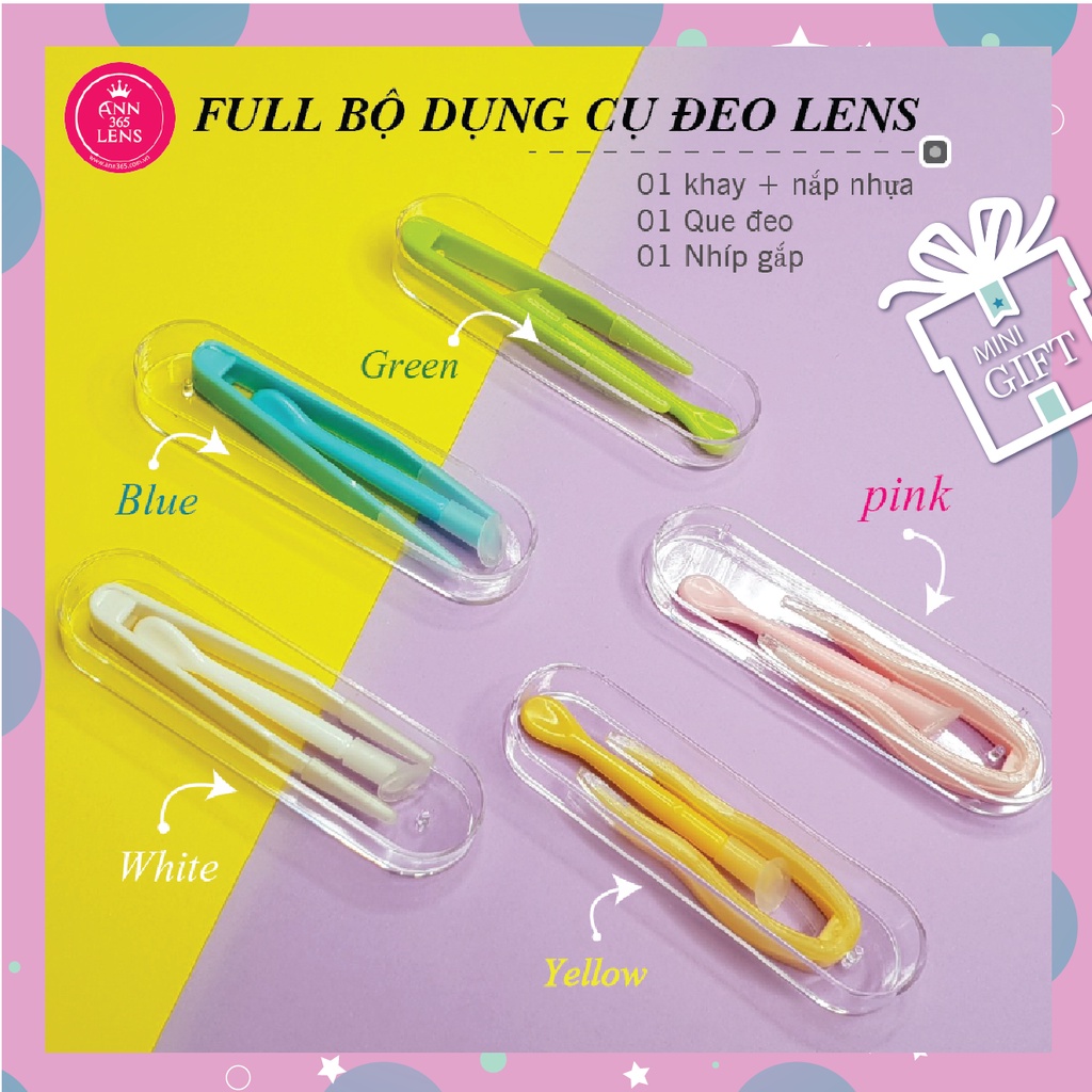 Ảnh Lens mắt cận ANN365 - bộ sưu tập 1 ngày màu nâu, xám không cần ngâm - 1 chiếc 2