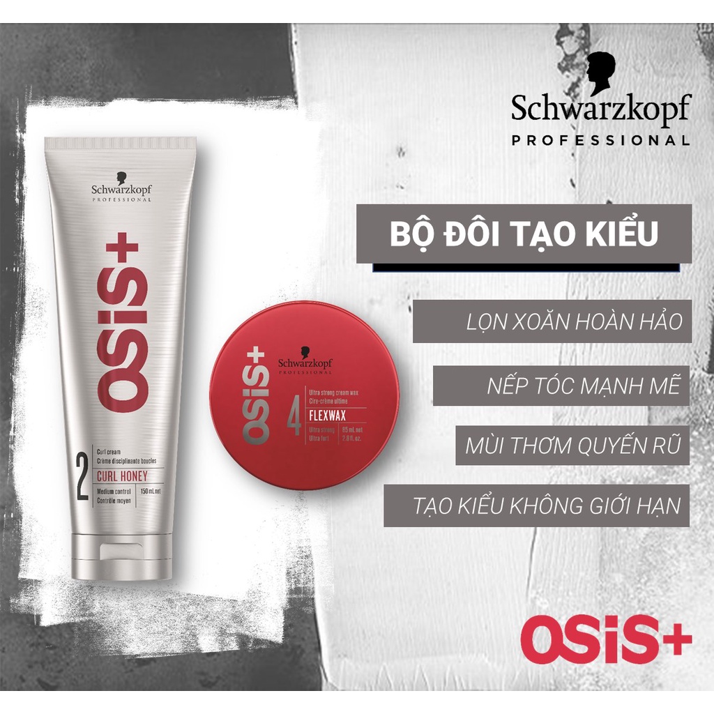 KEM TẠO LỌN TÓC XOĂN GIỮ NẾP TÓC SCHWARZKOPF OSIS+ CURL HONEY CURL CREAM #2 150ML - 10920 | Shopee Việt Nam