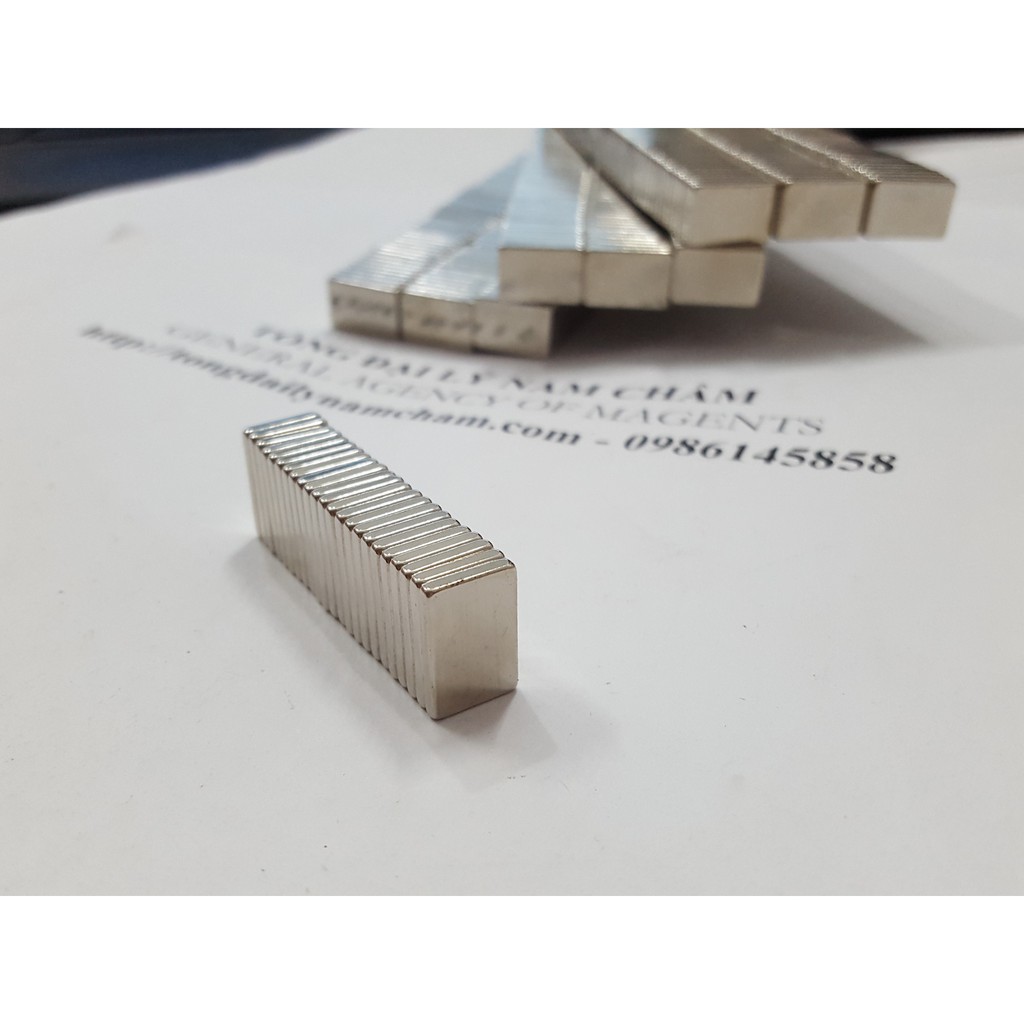 Nam châm chữ nhật 15x10x2mm, nam châm viên đất hiếm lực hút siêu mạnh