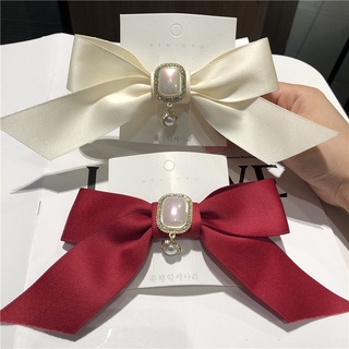 Kẹp Tóc Nơ Ruy Băng Satin Thời Trang Hàn Quốc