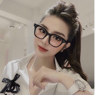 ( loại xịn ) Gọng kính nữ , gọng tròn thời trang cao cấp nhựa đen dẻo - Bự Store ( chấm ngàng )