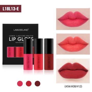 YBN BGF Set 3 son kem lì LAMUSELAND chống thấm lâu trôi màu nóng hit nội địa Trung ZD-SM07 21 YBN