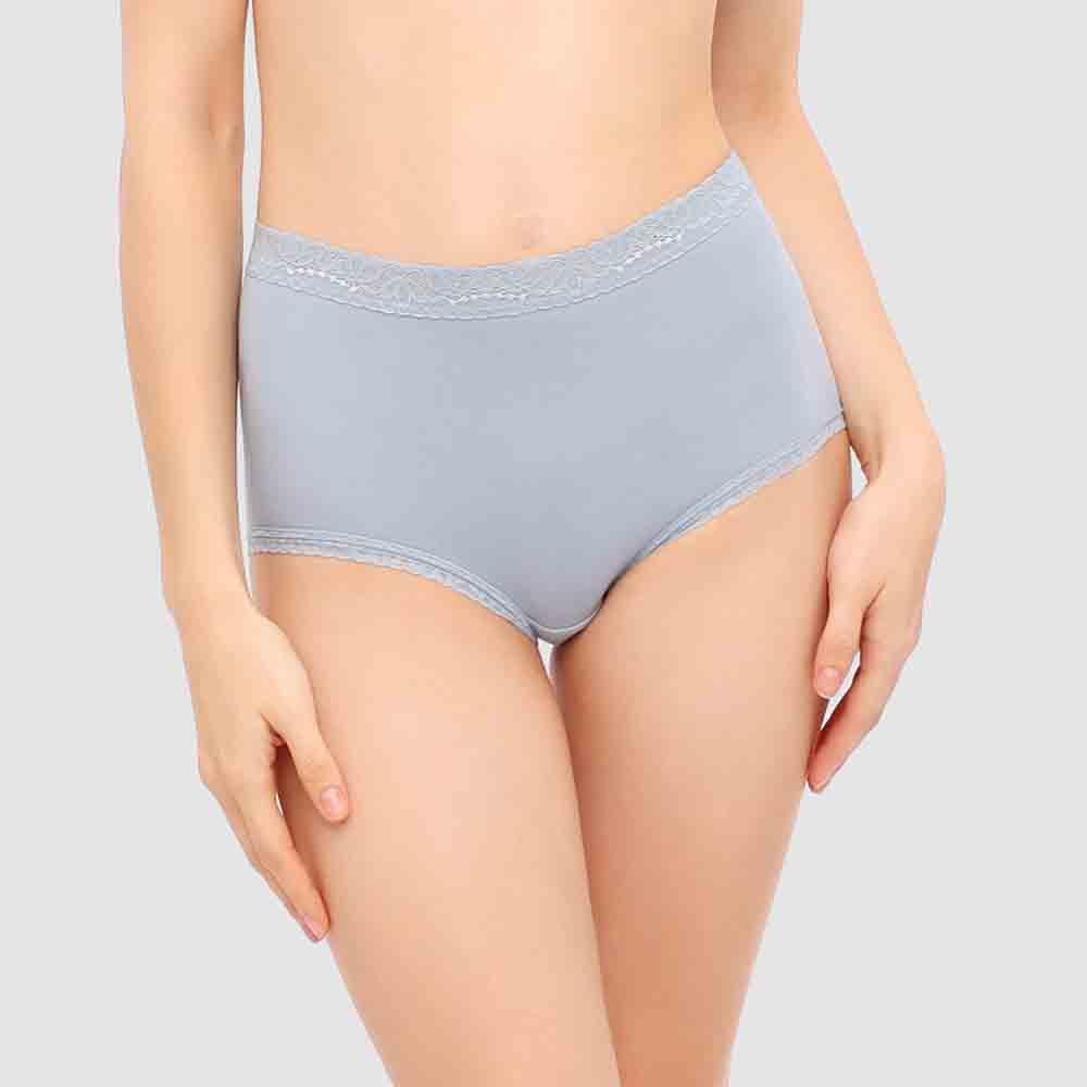Quần lót nữ Wacoal IEC3200 - EC3200 Cotton Blend Êm bền cao cấp boy short, lưng cao ngang rốn, quần cotton