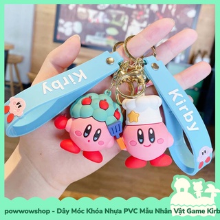 [Sẵn VN - Hỏa Tốc] Dây Móc Khóa Nhựa PVC Mẫu Nhân Vật Game Kirby & The Forgetten Land