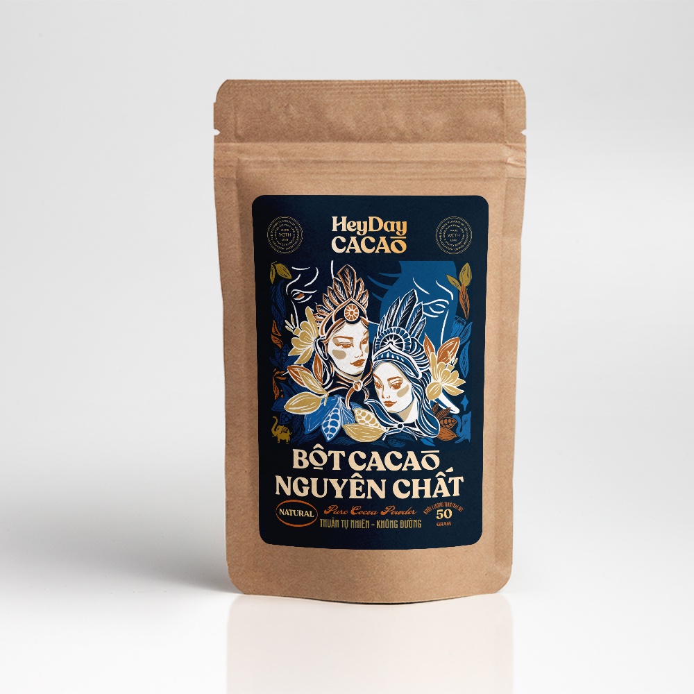 Ảnh Bộ sản phẩm cacao "Thật" - Natural 50g, Classic 80g, Bold 80g, Sữa dừa 80g - Heyday cacao 3