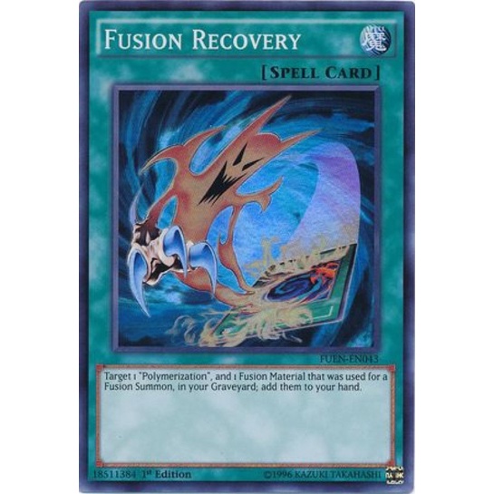 Lá bài yugioh Fusion Recovery FUENEN043 Super Rare 1st Edition