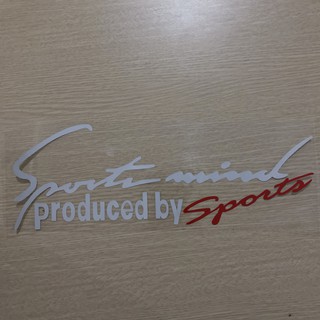 Tem dán Sport mind prodeced by Sports xe hơi ô tô đầy đủ màu sắc