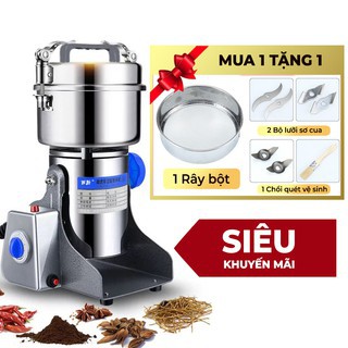 [INOX 304] Máy xay đồ khô đa năng 2000W - Chuyên xay nghiền đồ khô, gạo, thịt cá, hương liệu, gia vị, hạt - Máy xay