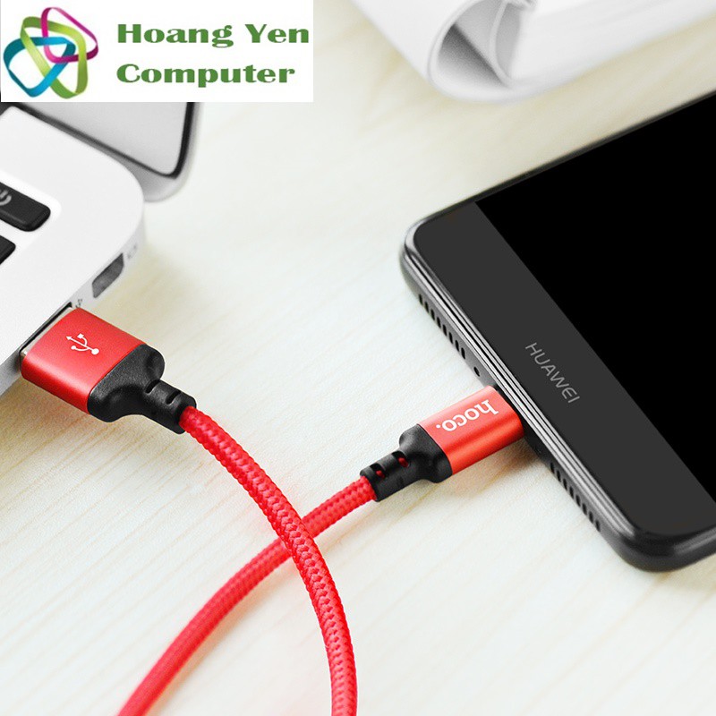 Cáp Sạc Nhanh TYPE C Hoco X14 Cho Android Dây Dù 1M Chống Đứt - BH 3 Tháng 1 Đổi 1 (MÀU SẮC NGẪU NHIÊN)