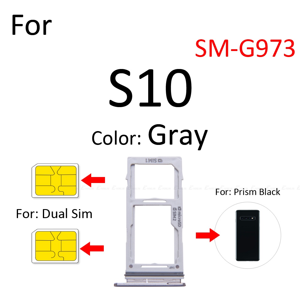 Khay Đựng Sim / Thẻ Nhớ Micro SD Thay Thế Chuyên Dụng Cho Samsung Galaxy S10 5G G973 G977