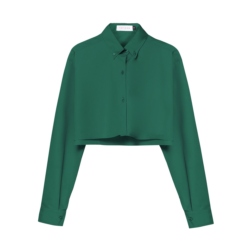 Ảnh TATICHU - Áo sơ mi kate croptop form rộng - Cropped Inspiration Shirt 3