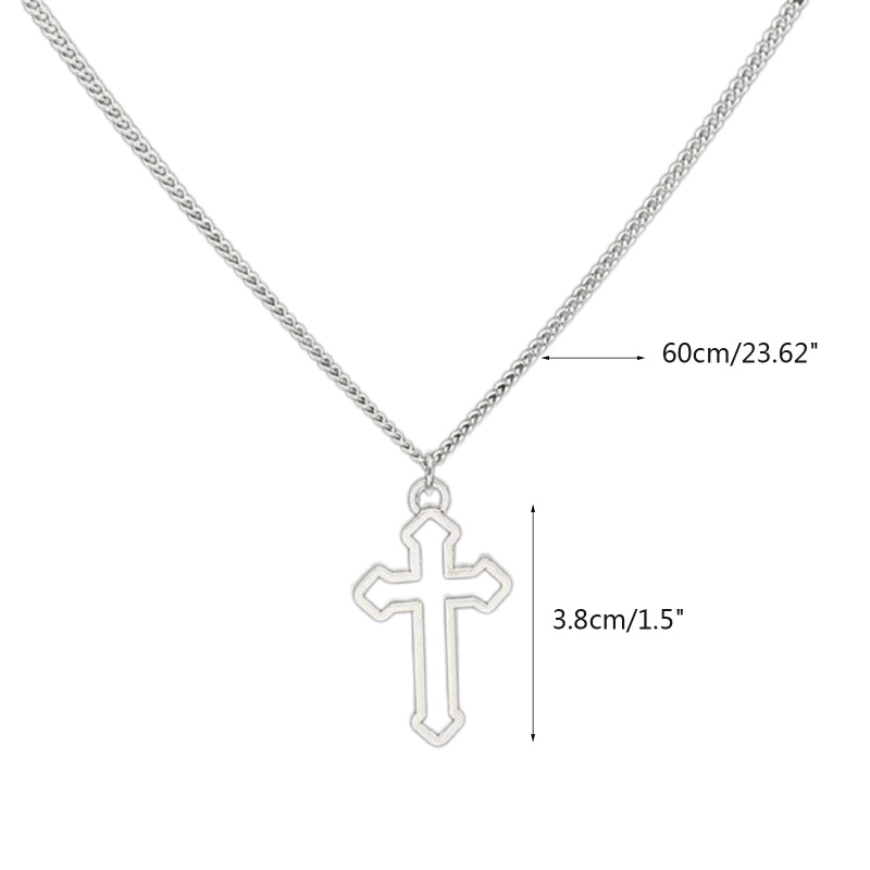 Thánh Giá Necklace Nam Phong Cách Hip Hop, Biểu Tượng Chúa Giêsu và Ankh