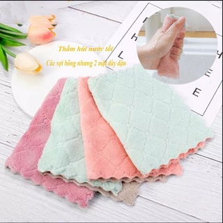 Khăn lau - Combo 5 khăn lau tay lau bát đĩa khăn nhà bếp đa năng