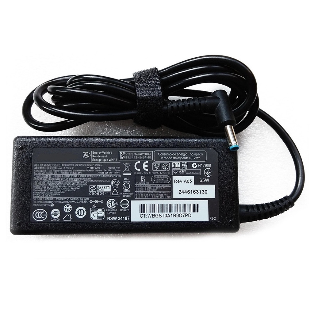 65W AC Adapter Charger For HP EliteBook 850 G6, 840 G6 & More - 19.5V Power Cord (7.8ft)