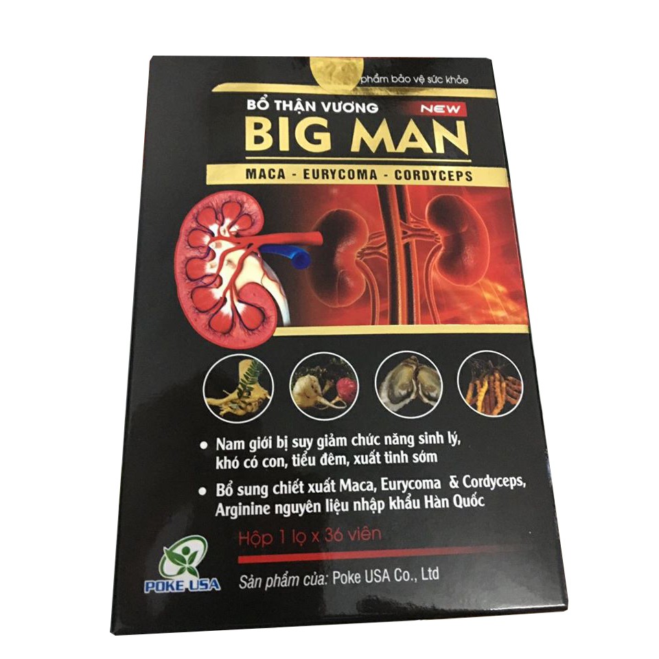 Thuốc Bổ Thận Vương Big Man - Bí Quyết Tăng Cường Sức Khỏe Nam Giới