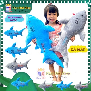 GẤU BÔNG CÁ MẬP SHARK CHO BÉ ÔM NGỦ I THÚ BÔNG CÁ MẬP SIÊU MỀM MỊN CAO CẤP 100% GÒN
