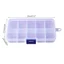 NAMA 10 Lưới Hộp Bảo Quản Nhựa Ngăn Đơn Kích Thước Có Thể Điều Chỉnh Trang Sức Tổ Chức
