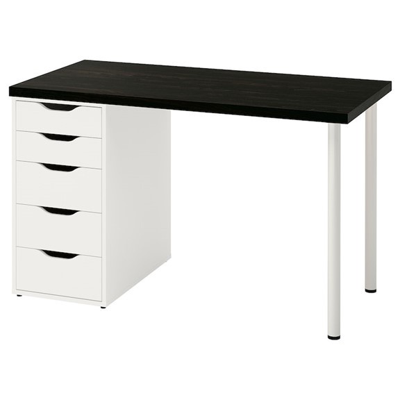 Ảnh DAISY, Bàn làm việc, bàn học 1 tủ ngăn kéo DEK_033, 120x60x73cm, bàn gỗ Scandi Home 2