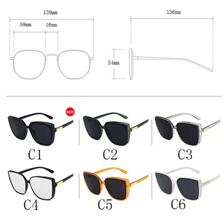 [Tiền mặt khi giao hàng] Kính râm mắt mèo thời trang cổ điển dành cho nữ ngoài trời UV400