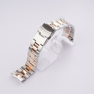 Dây Đeo Đồng Hồ Bằng Thép Mạ Vàng Hồng 22mm Cho seiko skx007 009 316l