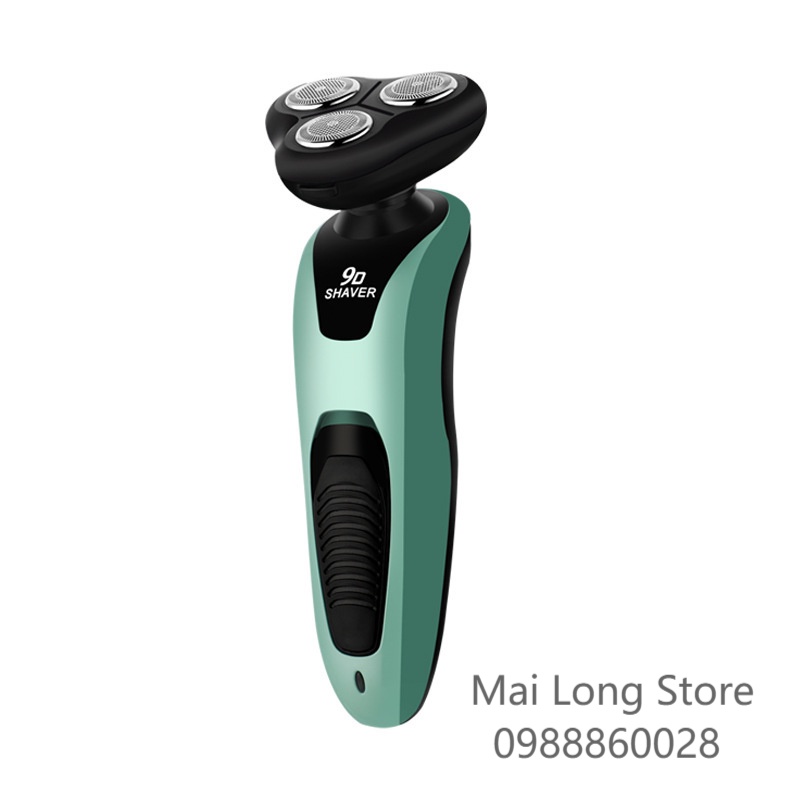 Máy Cạo Râu , Máy Cạo Râu Đa Năng 3 Lưỡi Xoay Cao Cấp SHAVER 9D Cạo Khô Không Rát