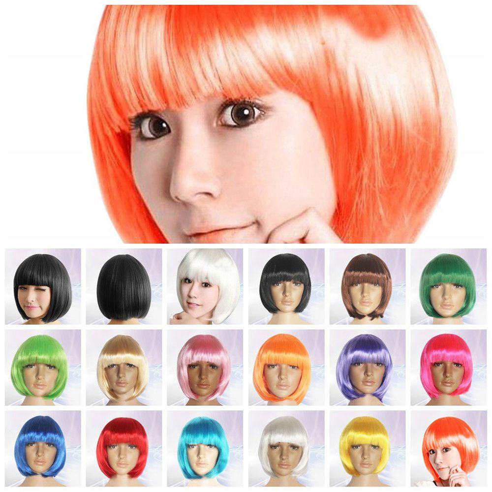 DUSKGLOW Bob Tóc Giả Bán Chạy Đảng Thẳng Halloween