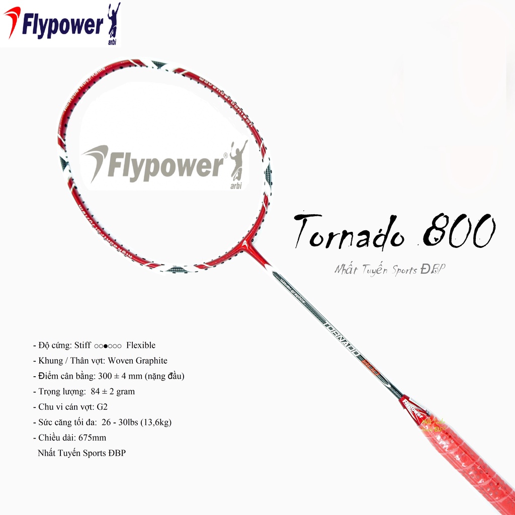 Vợt cầu lông Flypower Tornado 800 (Chính hãng) Shopee Việt Nam