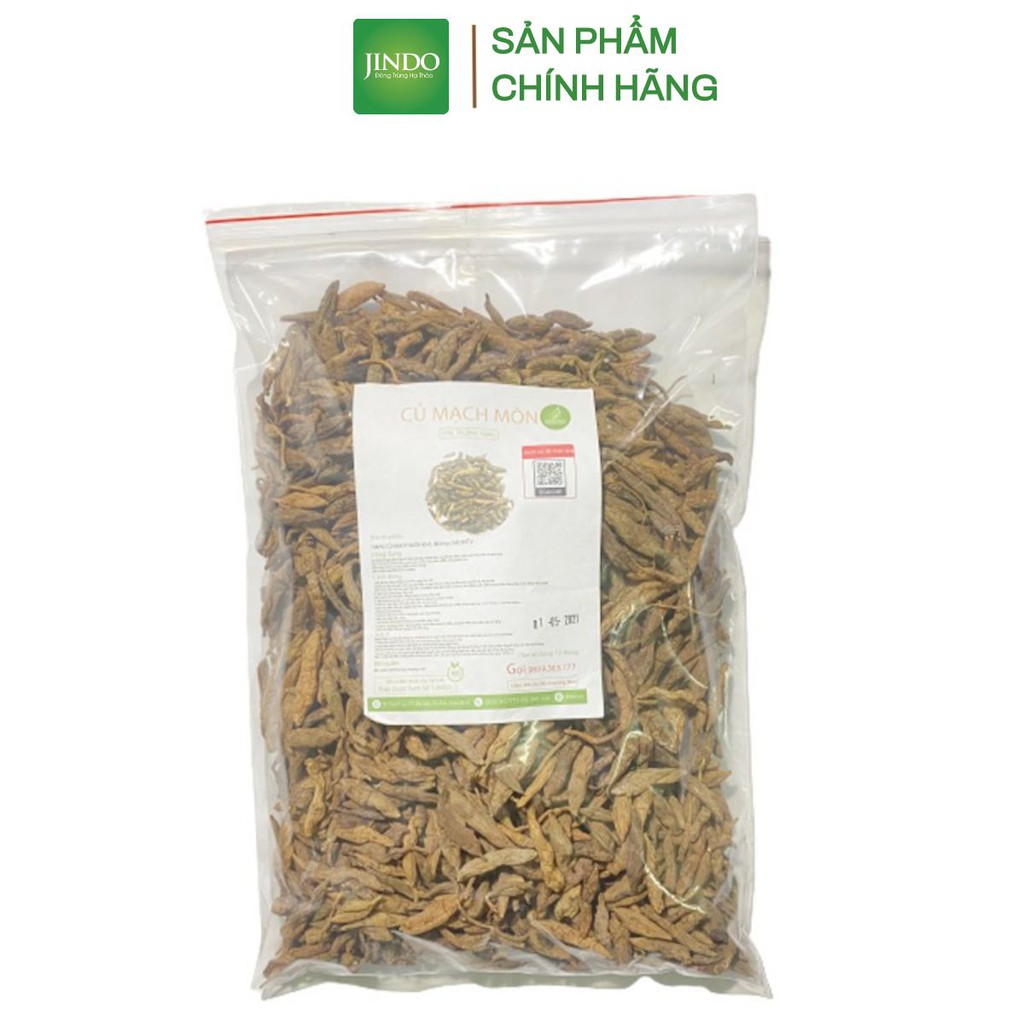 Củ mạch môn 1kg tác dụng hỗ trợ ho, v_iêm phế quản, huyết áp thấp