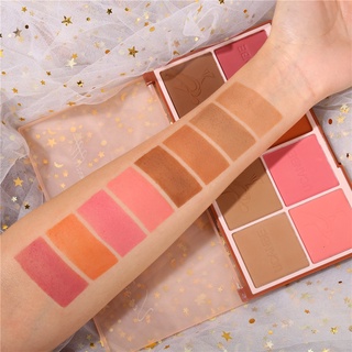 Bảng Định Hình Đa Năng UCANBE - Bảng Trang Điểm Đường Viền 8 Màu Phấn Má Hồng Phấn Mặt