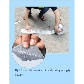 Băng keo siêu dính chống thấm và chịu nhiệt - Dán cho tường, trần nhà, mái tôn, ống nước, bể nước, xô chậu, phao bơi…