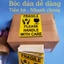 Set 50 tem decal dán cảnh báo Hàng Dễ Vỡ có sẵn keo kích thước 7x10cm
