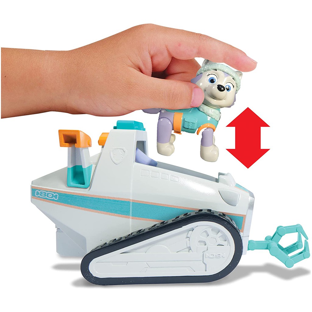 Paw Patrol Everest's Rescue Snowmobile, Vehicle and Figure Mô Hình Xe Tuần Tra Everest Trong Phim Paw Patrol