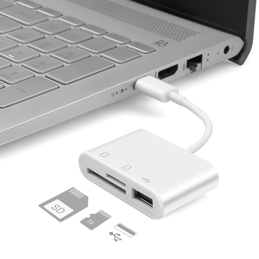 D OTG Cáp USB Bộ Chuyển Đổi Đầu Đọc Thẻ Micro S D/TF Truyền Dữ Liệu, Dành Cho Điện Thoại Di Động Macbook Samsung Huawei