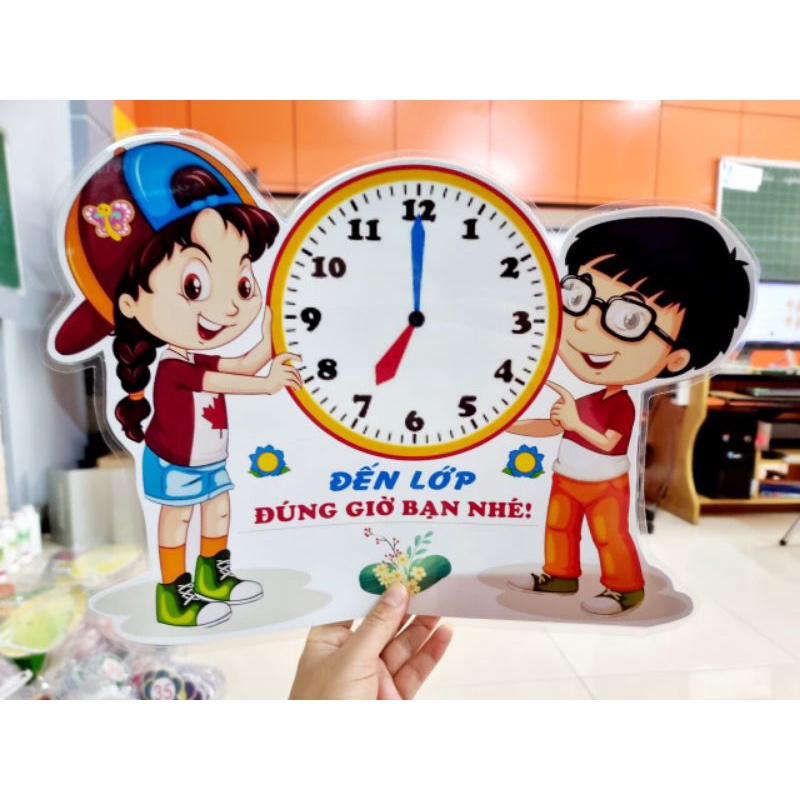 Tấm A3 Đến lớp đúng giờ bạn nhé | Shopee Việt Nam