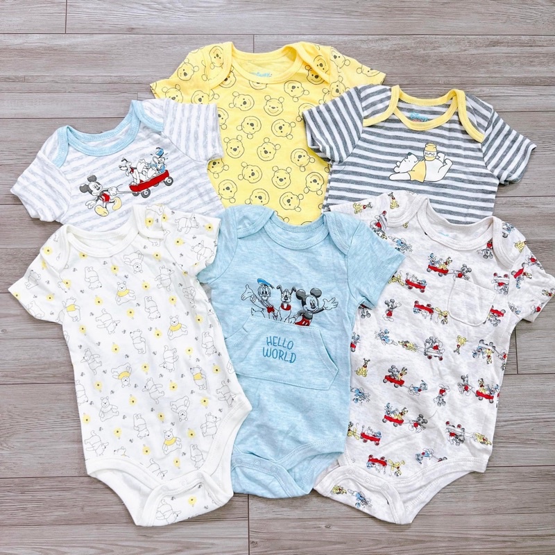 [MD210] Body suit gấu Pooh và chuột mickey cho bé trai