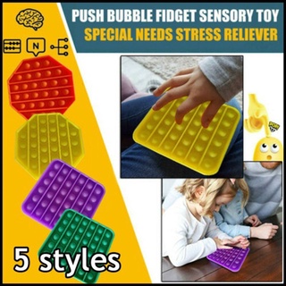 Đồ chơi Fidget giác quan Foxmind Pop Bubble vui nhộn dành cho trẻ em Cung cấp lợi ích giáo dục giảm căng thẳng và