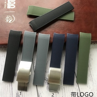 Dành Cho 21 Mm Longines Concas L3.742 / 644 Thể Thao Lặn Cao Su Silicon Dây Đeo Đồng Hồ Nam Dây Xích Phụ Kiện