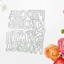 MỘT Khuôn Cắt Kim Loại Chữ Thép Carbon Dập Nổi Mẫu Thêu Sò Trang Trí Dập Nổi Chết Stencil